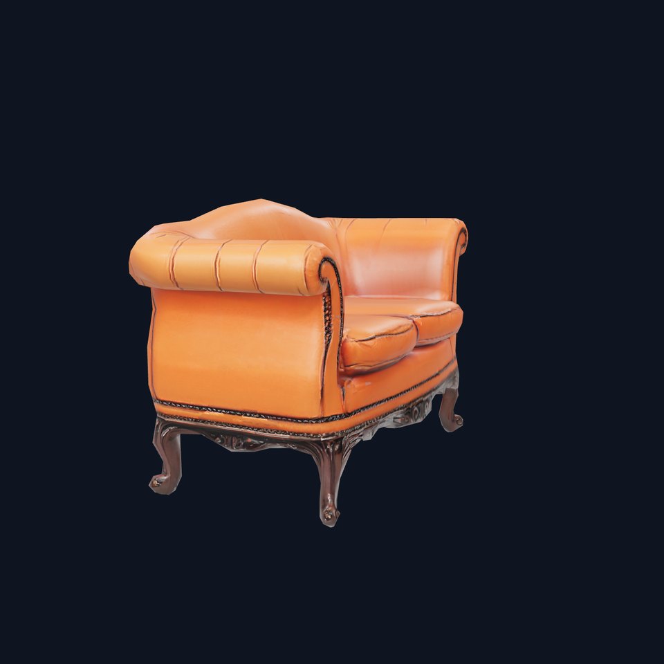 Vintage Leather Sofa model pack